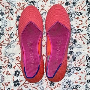 Hot Pink Rothy Flats
